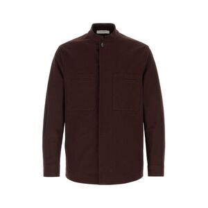 Umit Benan Men Brown Stretch Cotton Bruce Jacket